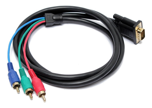 Cable Adaptador Vga A Rgb   3 Rca 1.5mt