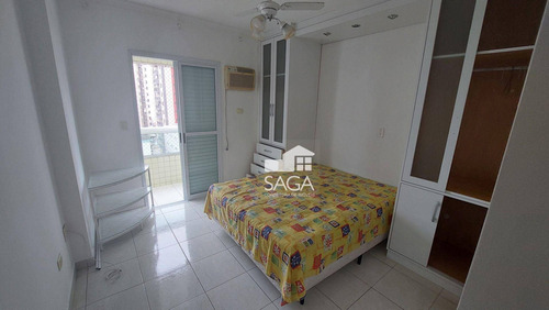Imagem 16 de 30 de Vista Para O Mar! Mobiliado! Apartamento Com 2 Dormitórios À Venda, 85 M² Por R$ 435.000 - Vila Guilhermina - Praia Grande/sp - Ap4494