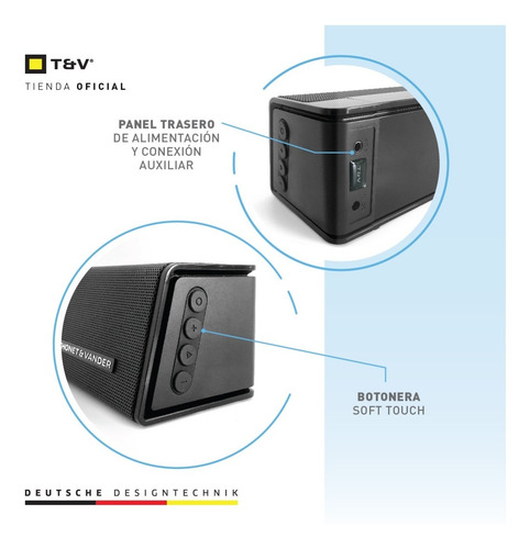 Imagen 3 de 7 de Barra De Sonido Portatil Inalambrico Tws Bateria Tv Pc Gamer