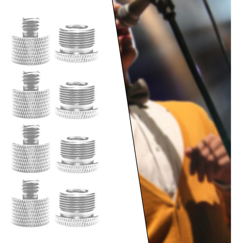 Adaptador De Rosca De Micrófono De 8 Piezas Para Montaje De
