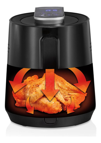 Hamilton Beach Freidora De Aire Digital Cap. 3.5l Mod.35050 Color Negro