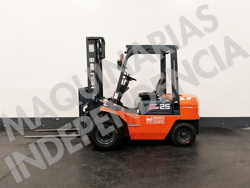 Imagen 5 de 11 de Autoelevador Heli 2500 Kg Diesel Cpcd25 Duales Desplazador