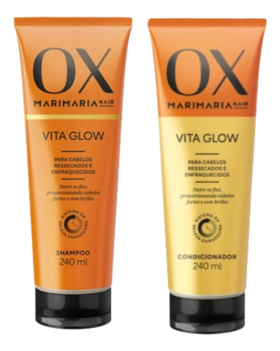 Kit Ox Vita Glow Shampoo E Condicionador 240 Ml