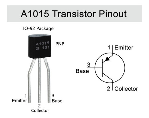 Transistor A1015 Pnp 50v 150ma (10 Unidades)