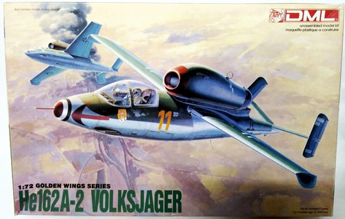 He162a-2 Volksjager - Escala 1/72 Dml (dragon) 5001