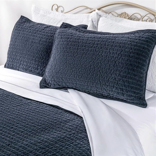 Colcha De Terciopelo Real Reversible De Algodón Premium De