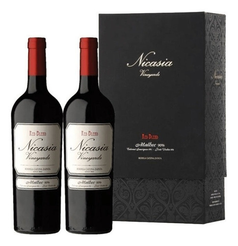 Vino Nicasia Malbec Estuche X 2 Unidades