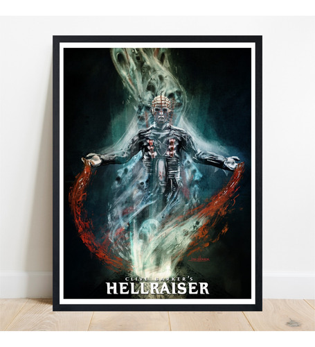 Cuadro Decorativo Hellraiser Cenobita Clive Barker Pelicula Negro Negro