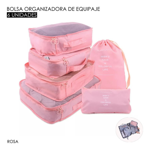 Bolsas Organizadoras De Equipaje / 6 Unidades