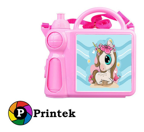 Lonchera Infantil Unicornio Tierna Con Botella Agua