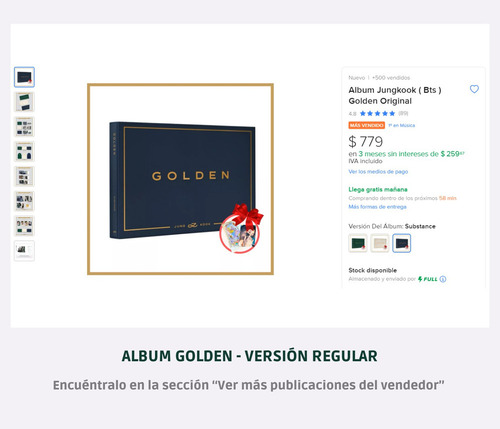 55 Photocards De Jungkook ( Bts ) Golden