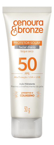 Kir Protetor Solar Cor 15fps + Facial 50fps Cenoura E Bronze