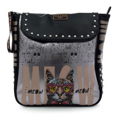 Bolso De Viaje Teens 2 Meow Meow Art 1010 Loonytoys