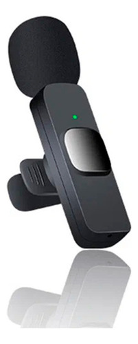 Microfono Corbatero Usb-c Inalambrico Recargable Color Negro