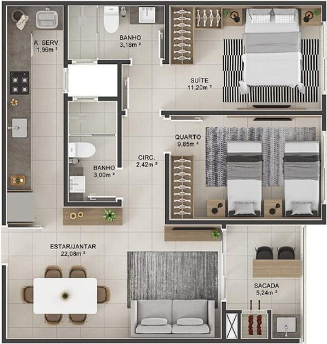 Imagem 30 de 30 de Apartamento À Venda No Bairro Ingleses Do Rio Vermelho - Florianópolis/sc - O-25503-42073
