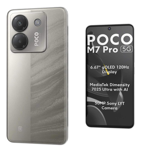 Xiaomi Poco M7 Pro 5g Dual Sim Nfc 256gb Prata 8 Gb Ram