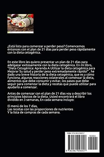 Libro: Dieta Cetogénica Plan De 21 Días Para Adelgazar Paso