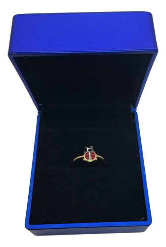 Anillo De Oro 18k Mujer Vaquita De San Antonio 1,1 G Glamdvt Amarillo 12
