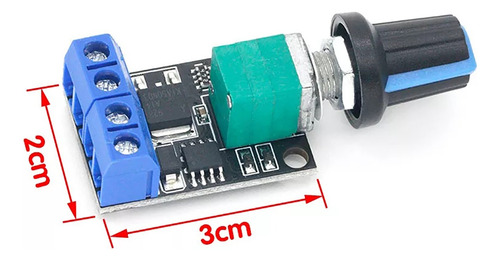 5 Peças Controlador De Velocidade Motor Pwm Dc 5v 12v 10a