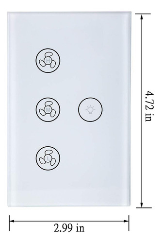 Interruptor De Luz Inteligente-hes Fan Celling Wall Switc-h