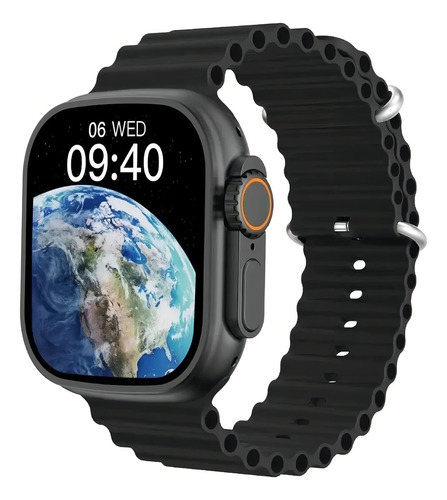 Smartband Grupo Zioni HW W68+ ULTRA PRO PLUS HW68+ ULTRA - SERIES 8 display de 2.02" con correa de sport oceano silicona deportiva con caja color negro