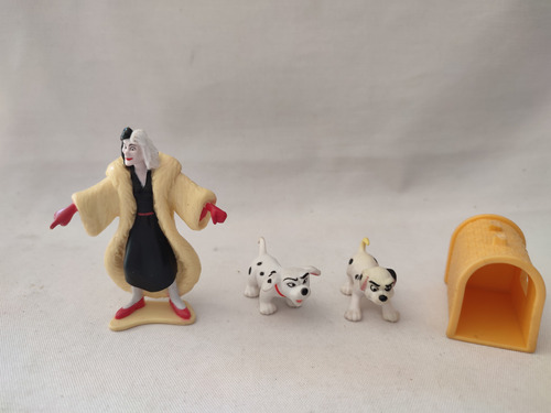 Cruela Devil Y Perritos 101 Dalmatas Disney Mattel 