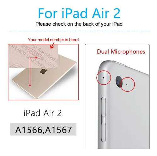 Smart Case Para iPad Air 2 A1566 A1567 Magnética Funda