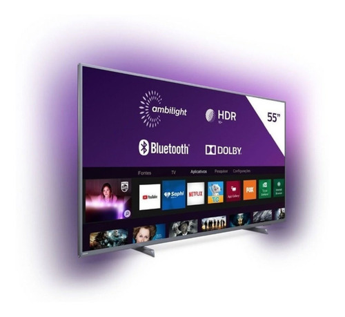 Smart Tv Philips 55 Led 4k Wifi Usb Hdmi 55pug6654
