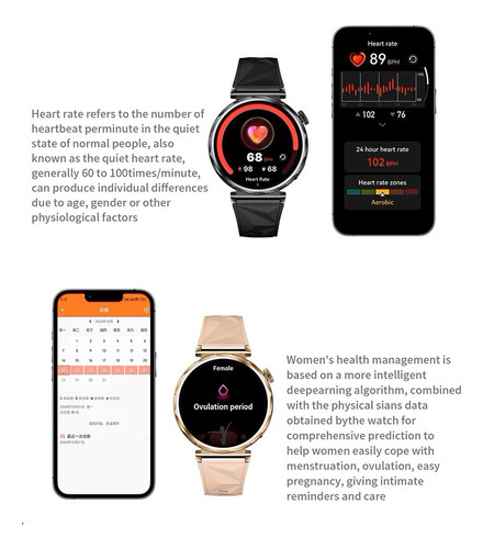 Reloj Inteligente Smartwatch Wearables Cv5 Amoled 2 Correas Rosa Rosa