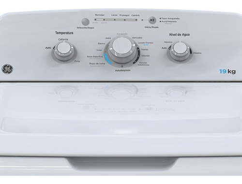 Lavadora automática GE hasta 19kg 127V color blanco