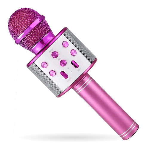 Micrófono Karaoke Bluetooth Parlante Recargable Ws-858 