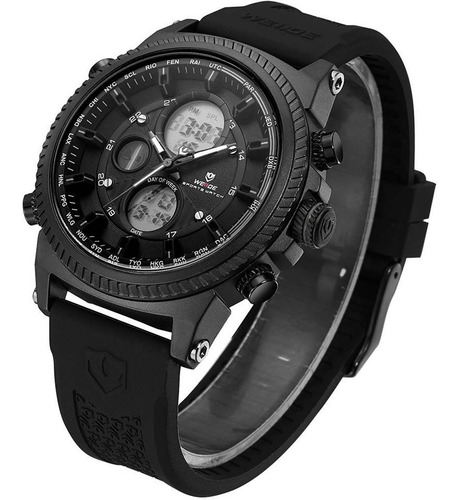 Relógio Masculino Weide Anadigi Preto 10467