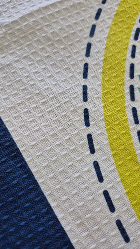 Cubrecama Pique Infantil Tractores Verano 1p1/2 Azul Tractores (Usado)