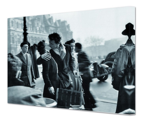 Cuadro Canvas Beso Doisneau Robert 50x70 M Y C