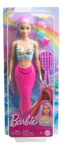 Boneca Barbie Hrr00 Sereia Cabelo Longo Dos Sonhos Mattel