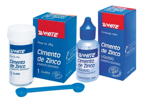 Kit Cimento De Zinco Cola Coroa, Dente, Pivô, Provisório