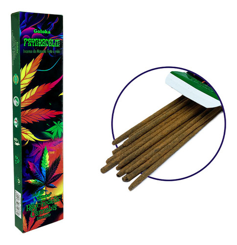 Incenso Massala Goloka Psychedelic Vareta Palito Caixa 15g