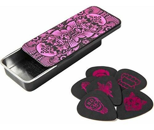 Jim Dunlop Amo El Polvo Magenta Guitarra Pick Tin (ildct02)