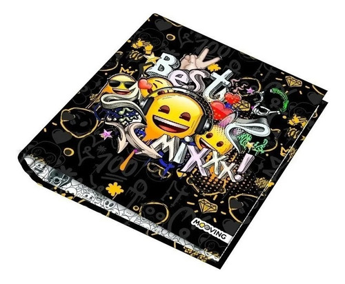 Carpeta Escolar Nº3 3 X 40 Emoji Licencia Mooving