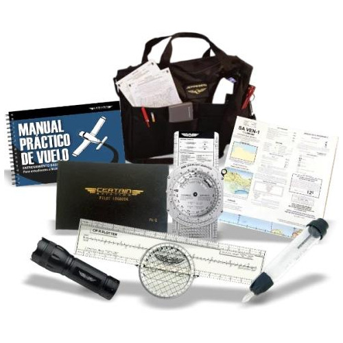 Kit Piloto Privado Incluye Bolso De Vuelo Jeppesen Kit-ppl-1