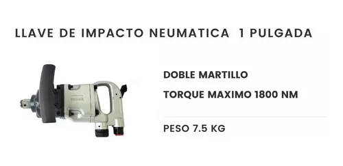 PISTOLA DE IMPACTO NEUMATICA 1/2 1600NM