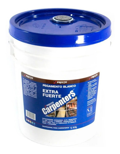 Pegamento Prof Carpenters Trans. P/madera  18kg Presto 15 Pz