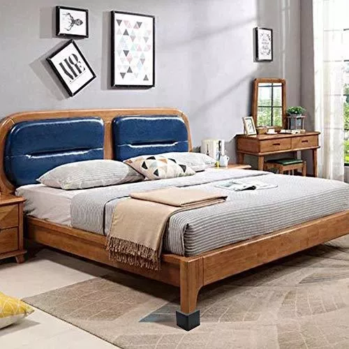 Elevadores de cama de 3 pulgadas, elevadores de muebles en forma de U  resistentes para ruedas, ruedas de muebles, sofá, mesa y sofá, 4 piezas