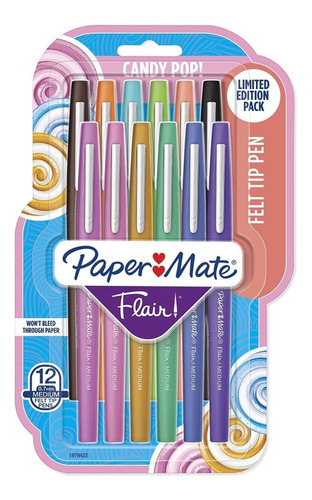 12 X Paper Mate Flair Felt Tip Pens ()