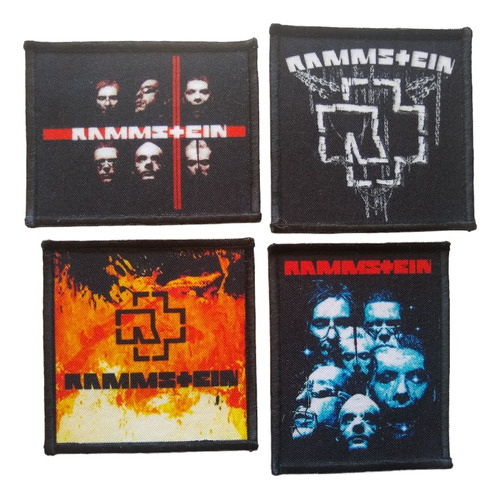 Pack 4 Parches Rammstein Maniametal 