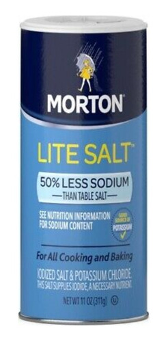 Sal Lite Morton 50% Menos Sodio