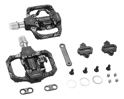 Pedales De Mtb, 9/16'' Aluminio For Spd Pedal Automático S