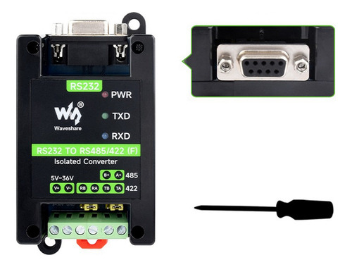 I Waveshare Rs232 A Rs485/422, Digital Activo, Aislado,