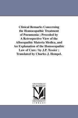 Libro Clinical Remarks Concerning The Homoeopathic Treatm...