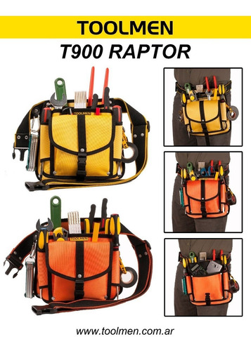 Cinturon Porta Herramientas Toolmen T900 Raptor + T72 Smart